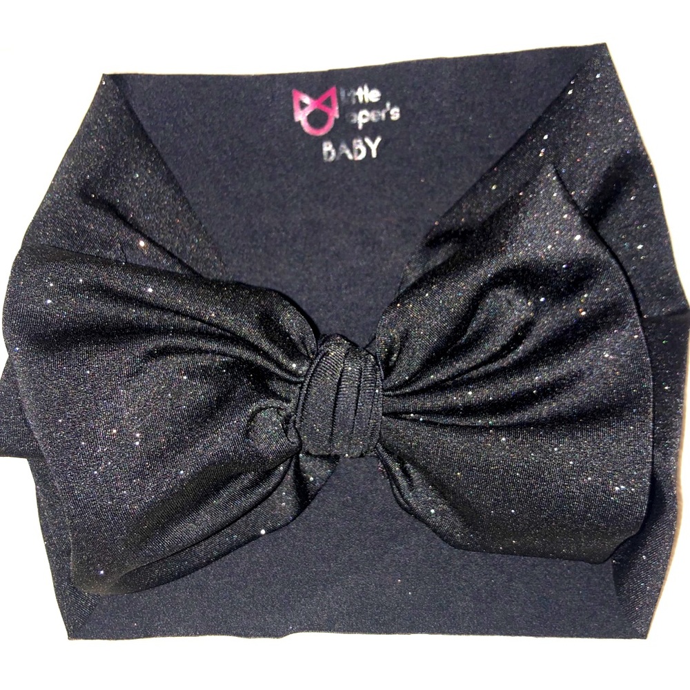 Little Lopers - Black glittery headwrap - brand new